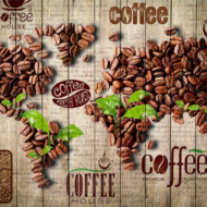 Tranh bản đò thế giới Coffee
